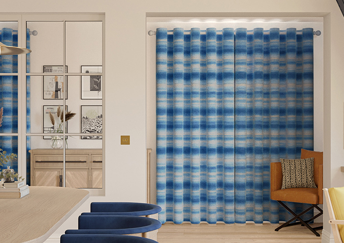 Ombre Velvet, Vivid Blue - Made to Measure Curtains - Image 7